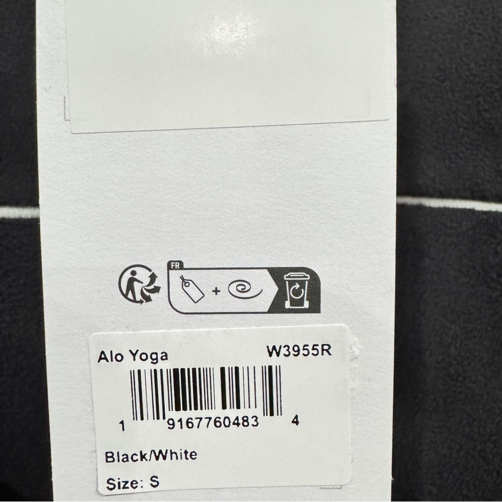 NEW Alo Yoga Polar Fleece Game Time Full Zip Jacket Black Athletic Small - Picture 3 of 3